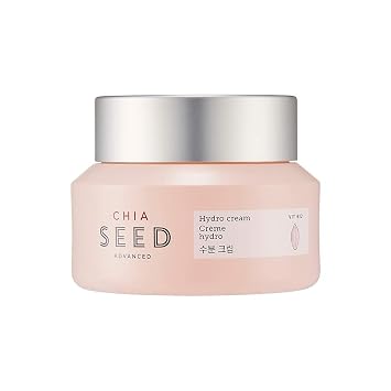 The Face Shop Chia Seed Advanced Hydro Cream | Crema hidratante concentrada tipo gel con efecto de enfriamiento instantáneo | Formulada para un cuidado intenso, mejorado e hidratante, 1.76 onzas