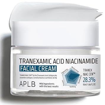 APLB Crema facial de niacinamida de ácido tranexámico | TRANEX NIAC CEN™ 28.3% 1.86 FL.OZ/Cuidado de la piel coreano, Hidratante, Cuidado de las manchas, Ayuda con la decoloración de la piel