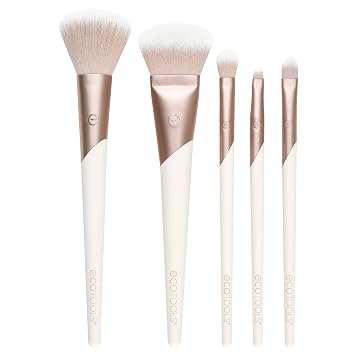 EcoTools Luxe Natural Elegance - Juego de brochas de maquillaje facial y