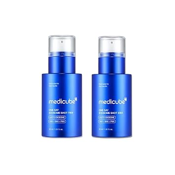 medicube Zero Exosome Shot Duo: Zero Exosome Shot 2,000PPM Spicule Facial Serum y Zero Exosome Shot 7,500PPM Spicule Facial Serum