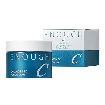 Enough Crema hidratante de colágeno 3X, crema hidratante coreana para el cuidado de la piel para mujeres, 1.76 onzas