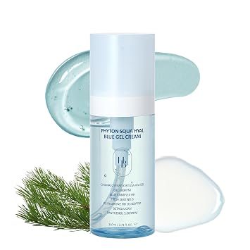 HEVEBLUE Phyton Squa Hyal Blue Gel Cream - Piel sensible, cuidado de la piel coreano, vegano, hipoalergénico, aumenta la hidratación, crema calmante, reduce la pérdida de humedad, calmante, ligera