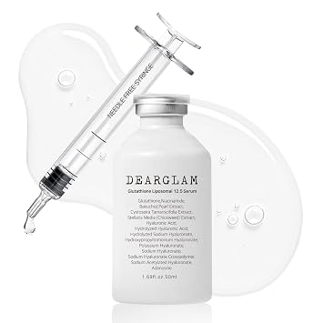 DEARGLAM Glutathione Liposomal 12.5 Facial Serum with Niacinamide | Radiance & Glow Serum for Dull & Uneven Skin Tone, Hydrating Korean Skincare for Glass Skin, 1.69 fl oz (50 mL)