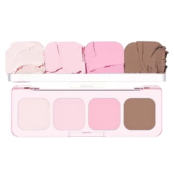 lilybyred Paleta Mood It | Paleta de sombras de ojos coreana de 4 tonos, tono personal pre-combinado, mezcla suave, cobertura modulable, acabado mate y con brillo, uso diario, tamaño compacto, 0.11 oz