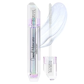 Physicians Formula Mineral Wear Diamond - Máscara de pestañas y cejas con diamante, dermatológicamente probada, aprobada por oftalmólogos, ojos sensibles