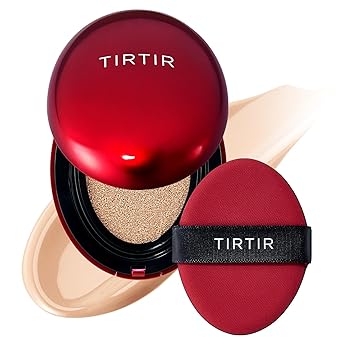 TIRTIR Mask Fit - Base de maquillaje roja | Cobertura completa, sin peso, ajuste de la piel, acabado satinado, base BB de maquillaje coreano, belleza, cubierta de tatuaje, para construir (#21N marfil