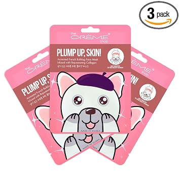 The Crème Shop Plump Up, Skin! - Máscara facial animada (3 unidades)