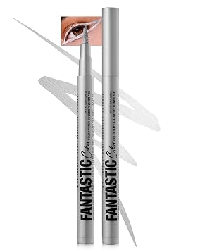 Delineador de ojos líquido plateado, lápiz de maquillaje de ojos