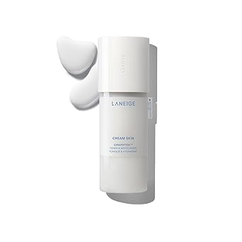 LANEIGE Tónico e hidratante para la piel en crema: Tóner lechoso coreano ligero y recargable con ceramida y péptido para hidratación, reafirmación y soporte de barrera