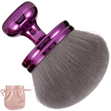 Blend & Blur - Brocha de maquillaje corporal grande para maquillaje de piernas, brocha Kabuki de 3.2 pulgadas para autobronceador y bronceador, brocha de maquillaje vegana para cara
