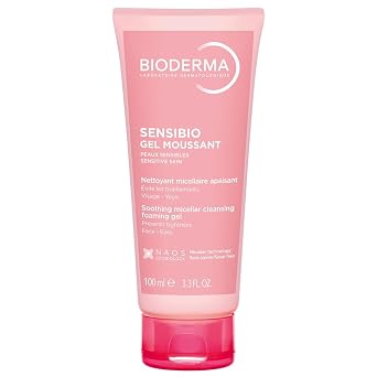 Bioderma Sensibio - Gel espumoso limpiador y desmaquillante para pieles sensibles, sin perfume