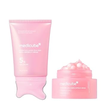 medicube PDRN Face & Neck Reafirming Duo: Crema Gua Sha y Crema Cápsula