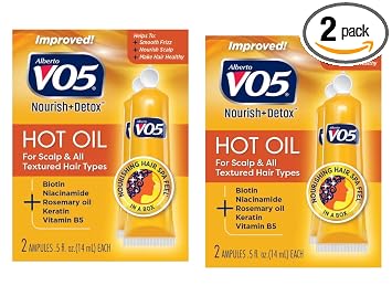 Vo5 Tratamiento de terapia de aceite caliente, 2 unidades, 0.5 onzas (0.5 fl oz) (paquete de 2)