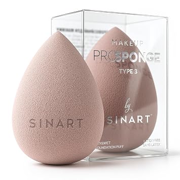 Beauty Blender PROSPONGE, esponjas de maquillaje para mezclar base líquida, polvo y crema. Sin costuras, profesional, vegano, sin crueldad, beige