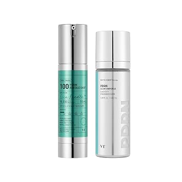 VT COSMETICS Bundle PDRN Glow Ampolla & PDRN Reedle Shot 100, PDRN Mist & Microneedling Serum para antienvejecimiento, hidratación y restauración de la piel, cuidado de la piel coreano