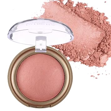Rubor en polvo Corlo, Rubor marmolizado para mejillas, Paleta de polvos de rubor con acabado satinado brillante, Polvo de maquillaje facial natural de color ajustable
