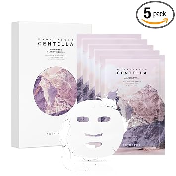 SKIN1004 Mascarilla aclarante poremizante, mascarilla facial para el cuidado de la piel para elasticidad de poros, minimizador de poros para cara, mascarilla exfoliante suave para sebo e impurezas