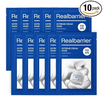 Real Barrier | Mascarilla facial de crema extrema | Reparación de barrera cutánea | Mascarillas faciales para el cuidado de la piel | Hidratante e hidratante para tipos faciales secos y sensibles |