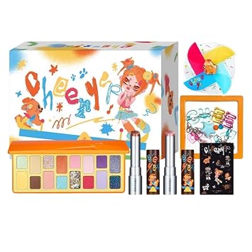 Cheeryep - Paleta de sombra de ojos y brillo de labios de 16 tonos