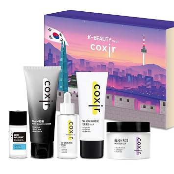 coxir Seoul Glow Korean Skincare - Set de regalo navideño para el cuidado
