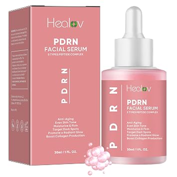 Suero PDRN – Suero facial péptido rejuvenecedor con ADN de salmón – Cuidado de la piel coreano para antienvejecimiento, hidratación, refuerzo de colágeno y reparación de barreras – Cuidado diario de la piel para manchas oscuras y tonos desiguales