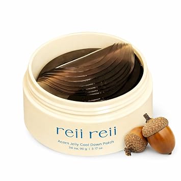 Parche CoolDown de gelatina de bellota – Parches de hidrogel vegano con extracto de Dotori y agua glaciar para enfriamiento instantáneo y alivio calmante – Ajuste antideslizante, cuidado de la piel coreano, cuidado de la piel coreano (34ea)