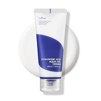 IsNtree Crema de gel de ácido hialurónico | Hidratante de gel ligero con ácido hialurónico | Hidratante facial coreano, hidratación rápida y no grasa, 3.38 onzas líquidas