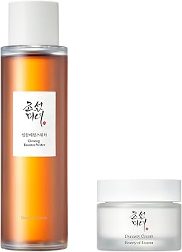 Beauty of Joseon Agua de esencia de ginseng (5.1 fl oz, 5.07 onzas líquidas) con crema hidratante facial hidratante Dynasty Cream (1.7 fl oz, 1.69 onzas líquidas), cuidado de la piel coreano