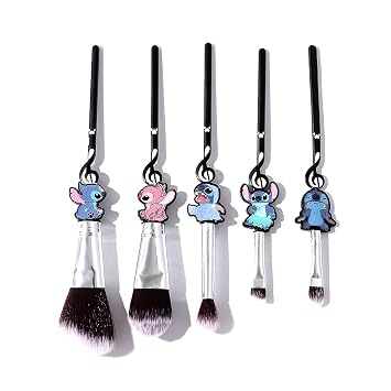 Juego de 5 brochas de maquillaje de anime, cepillo cosmético sintético