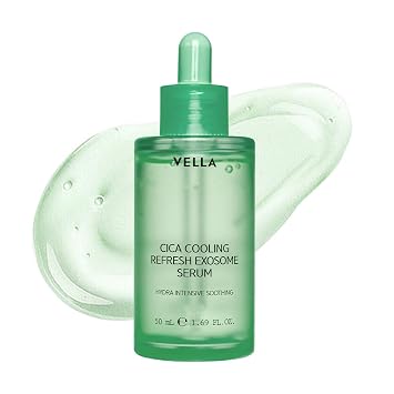 VELLA Cica Cooling Refresh Exosome Serum | Fórmula ligera hidratante y calmante con exosoma de cica, Centella asiática y complejo AQUA TECA, todo tipo de piel, 1.69 fl oz (50 ml)