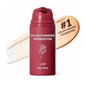 Fundación coreana que cambia de color, ajusta automáticamente la aplicación de maquillaje Base que cambia de color para la piel madura