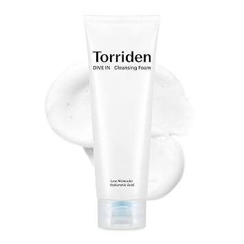 Torriden DIVE IN - Jabón facial de espuma limpiadora 5.1 fl oz (5.07 onzas líquidas) | Limpiador facial diario hidratante para todas y pieles sensibles | Ácido hialurónico, pantenol, alantoína