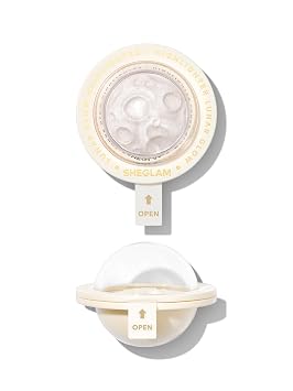 SHEGLAM Lunar Glow Resaltador, sombra de ojos cremosa sedosa y helada de vainilla, acabado brillante, escarcha de vainilla
