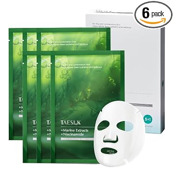 Máscara de hoja con niacinamida, adenosina y ácido hialurónico, piel de