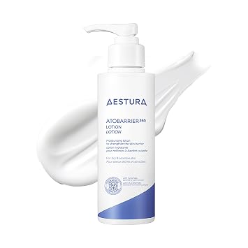 AESTURA ATOBARRIER365 Hidratante facial coreano ligero con ceramidas | Fortalece la barrera, hidratación de absorción rápida, adecuado para pieles secas, normales y sensibles, 150ML / 5.07 fl. Oz.