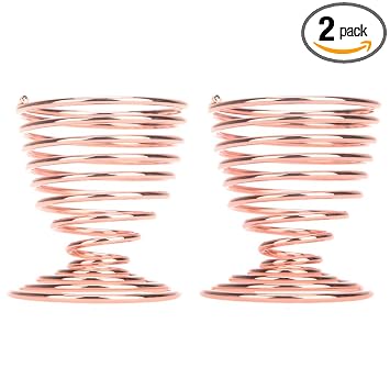 Soporte para esponja de maquillaje, paquete de 2, soporte de secado para esponja de belleza húmeda/seca (oro rosa)