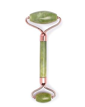 Rodillo facial con piedras preciosas de oro rosa ISLAND JADE