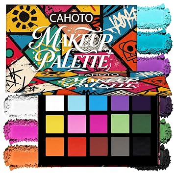 Sombra de ojos mate del arco iris de 15 colores, maquillaje colorido