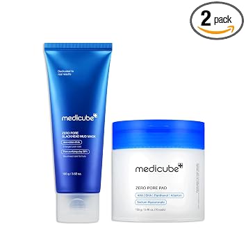 medicube All-in-One Duo - Almohadillas cero poros y máscara de barro de