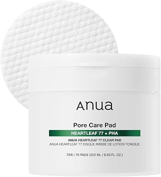 ANUA Heartleaf 77 - Almohadillas de Tóner de 70 Hojas, PHA Cuidado de Piel Muerta pH Bajo con Almohadillas de Tóner Coreanas, Exfoliante Diario, Mascarilla Facial Rápida y Fácil con Heartleaf, Cuidado