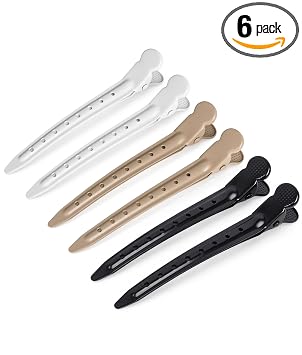AIMIKE Matte Metal Duckbill Hair Clips for Styling & Precise Sectioning