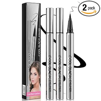 Delineador de ojos de larga duración, delineador líquido ligero e impermeable, aplicación suave las 24 horas, textura sedosa ultra cremosa, secado rápido