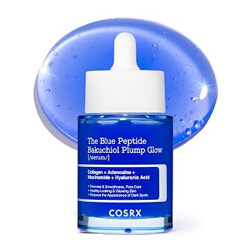 COSRX The Blue Copper Peptide Bakuchiol Suero, resplandor y relleno, 1.69