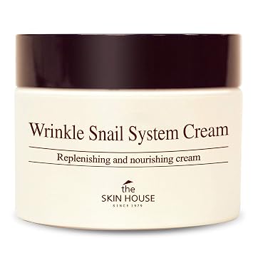 The Skin House Crema antiarrugas para el sistema de caracol de 1.7 fl oz (1.69 onzas líquidas), mucina de caracol, colágeno, aloe vera, sin parabenos, sin crueldad, crema coreana para el cuidado de la