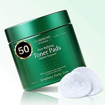 Almohadillas de tóner para refinación de poros con fermento bífida, niacinamida, extracto de Saccharomyces, Centella Asiática – Almohadillas faciales exfoliantes e iluminadoras, tóner diario