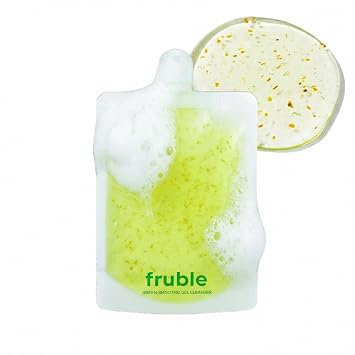 Limpiador de gel Green Smoothie, limpiador facial suave con extracto de brócoli reciclado para pieles sensibles, hidratación y cuidado de poros, cuidado de la piel coreano