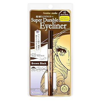 Delineador líquido Heroine Make KissMe Prime | Punta de 0.004 in | Marrón