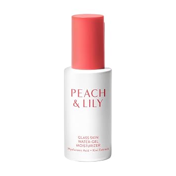 Peach & Lily - Gel hidratante de agua para piel de vidrio (1.69 onzas) - Ácido hialurónico - Hidratante facial - Ligero y sin aceite - Manzanilla, kiwi y melocotón - Cuidado personal - Vegano, libre de crueldad - Belleza coreana