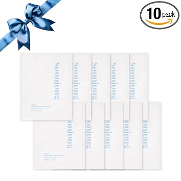ETUDE SoonJung - Máscara de hoja de pantensósido (paquete de 10 unidades), hoja 100% bambú, máscara facial, hidratante para pieles sensibles, fórmula equilibrada de pH, pantenol, madecassoside