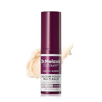 Dr.Melaxin Barra de bálsamo múltiple de colágeno, calcio y adenosina coreana para ojos, cuello y cara, barra de colágeno reafirmante, bálsamo debajo de los ojos para ojeras y deshinchamiento, cuidado de la piel coreano, 0.31 onzas